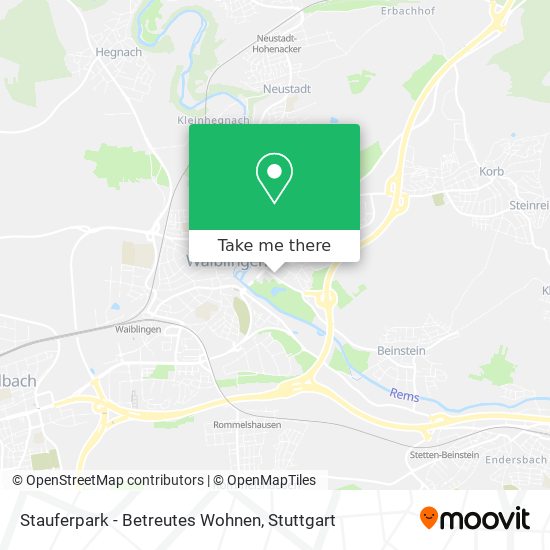 Карта Stauferpark - Betreutes Wohnen