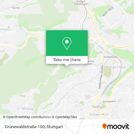 Карта Grünewaldstraße 100