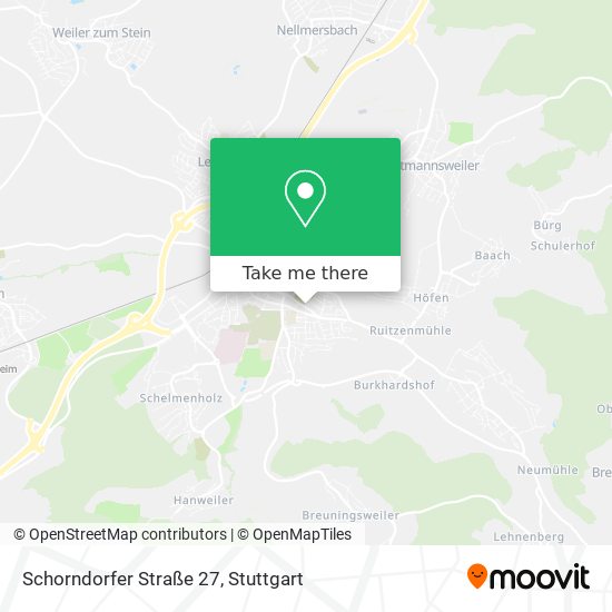 Карта Schorndorfer Straße 27