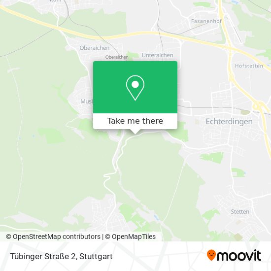 Tübinger Straße 2 map