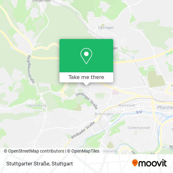 Карта Stuttgarter Straße