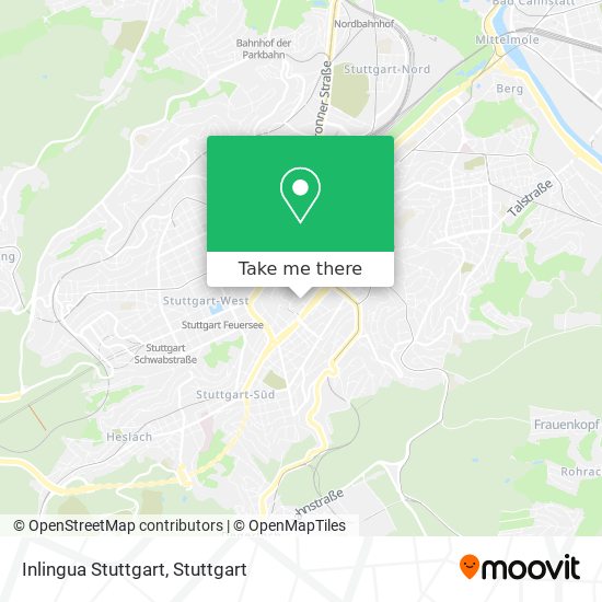 Inlingua Stuttgart map