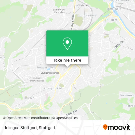 Карта Inlingua Stuttgart
