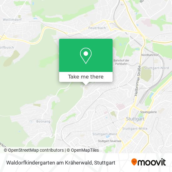 Waldorfkindergarten am Kräherwald map