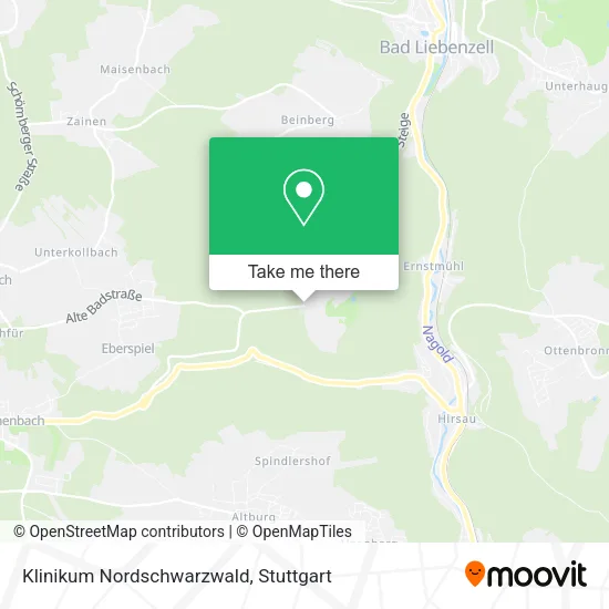Карта Klinikum Nordschwarzwald