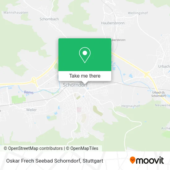 Карта Oskar Frech Seebad Schorndorf