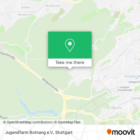 Карта Jugendfarm Botnang e.V.