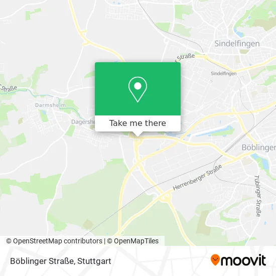 Карта Böblinger Straße
