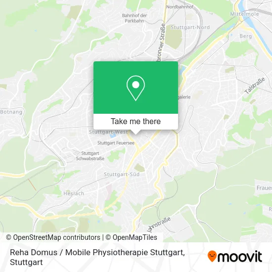 Карта Reha Domus / Mobile Physiotherapie Stuttgart