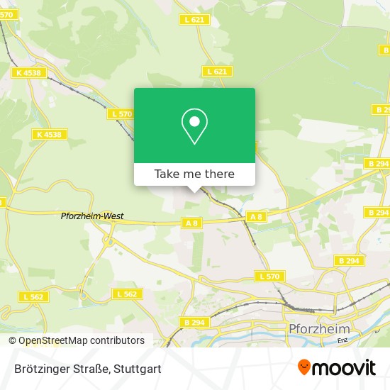 Brötzinger Straße map