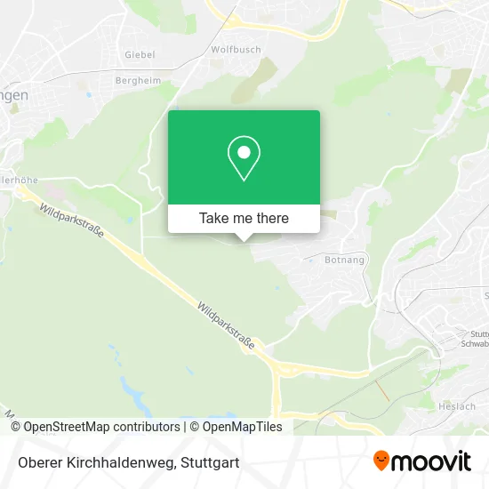 Карта Oberer Kirchhaldenweg