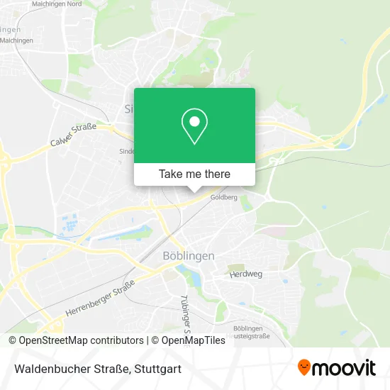 Карта Waldenbucher Straße