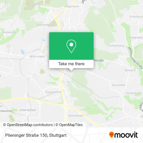 Карта Plieninger Straße 150