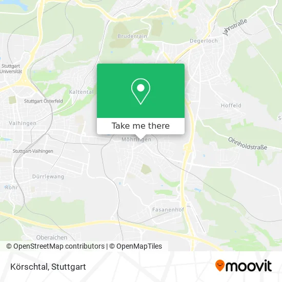 Карта Körschtal