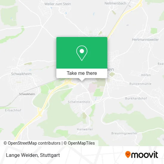 Карта Lange Weiden