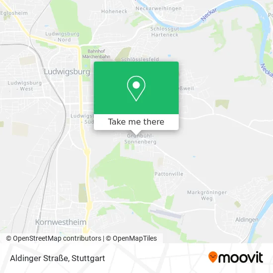 Карта Aldinger Straße