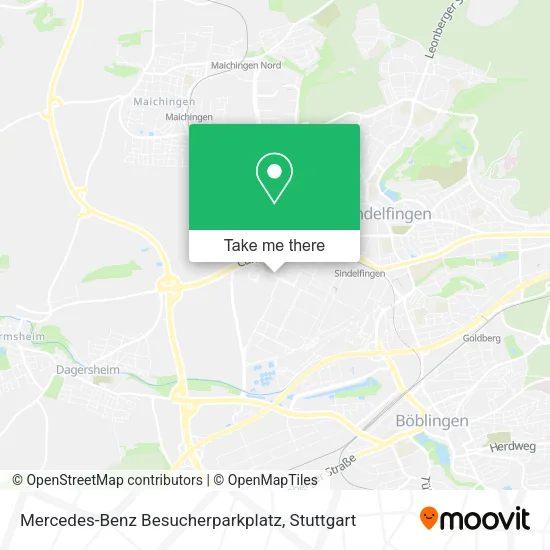 Карта Mercedes-Benz Besucherparkplatz