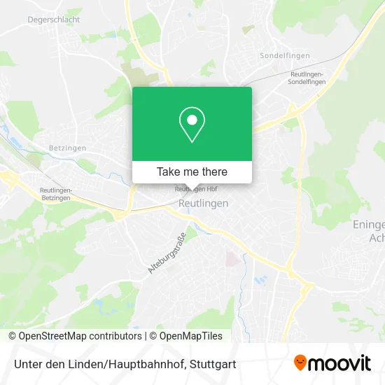 Карта Unter den Linden/Hauptbahnhof