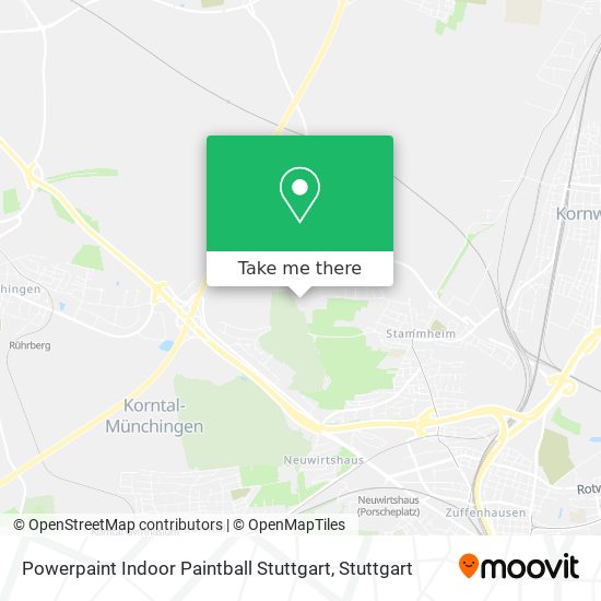 Powerpaint Indoor Paintball Stuttgart map