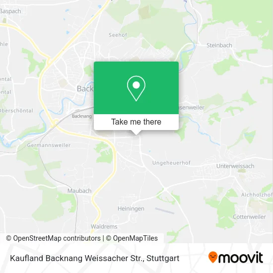 Карта Kaufland Backnang Weissacher Str.