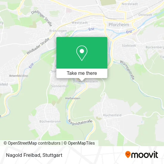 Карта Nagold Freibad