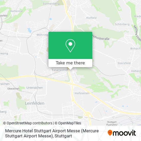 Карта Mercure Hotel Stuttgart Airport Messe