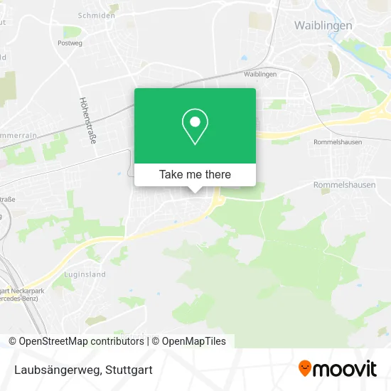 Карта Laubsängerweg
