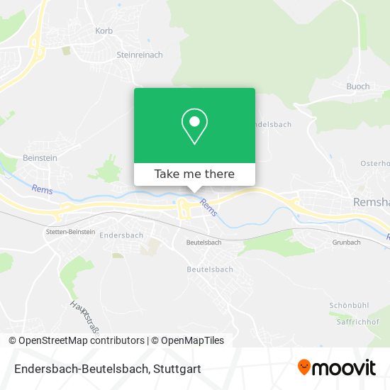Карта Endersbach-Beutelsbach