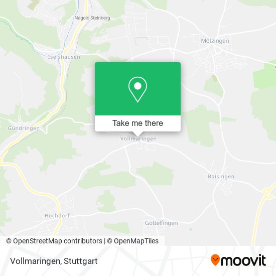 Карта Vollmaringen