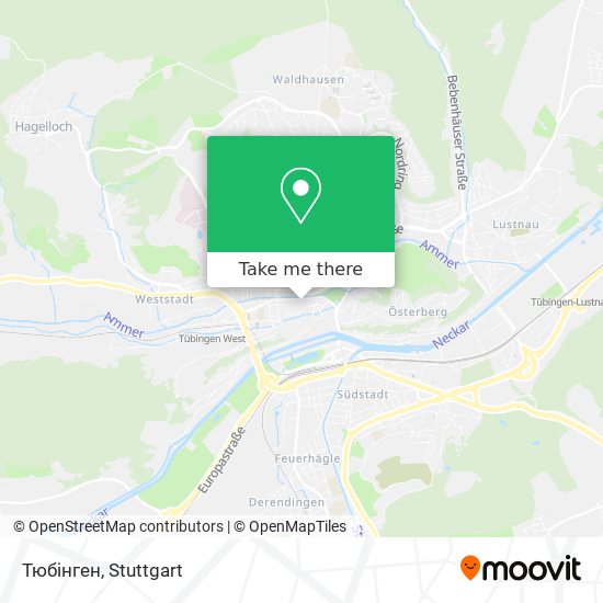 Карта Тюбінген