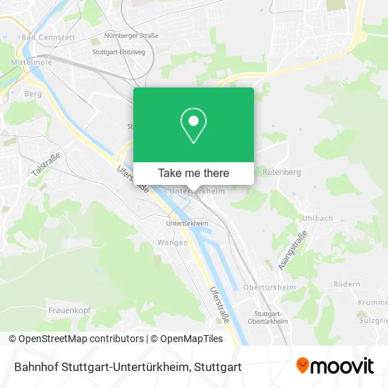 Карта Bahnhof Stuttgart-Untertürkheim