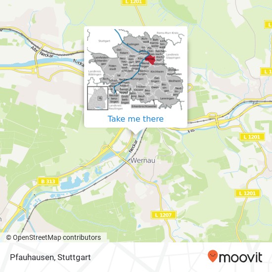 Pfauhausen map