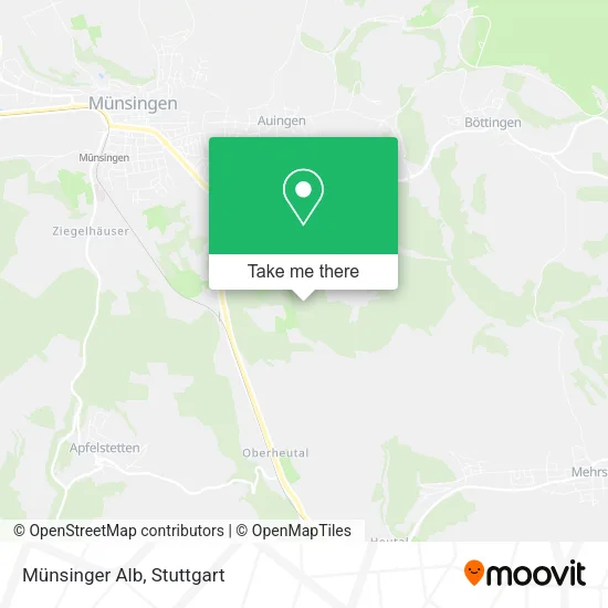 Münsinger Alb map