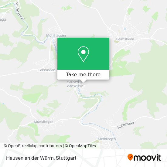 Hausen an der Würm map