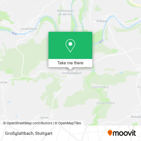 Карта Großglattbach