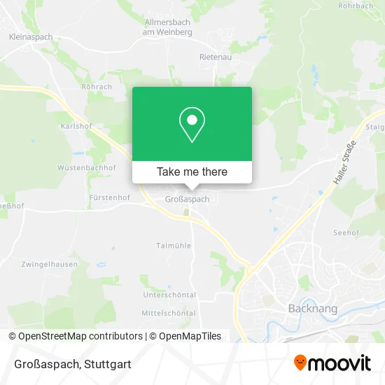 Карта Großaspach