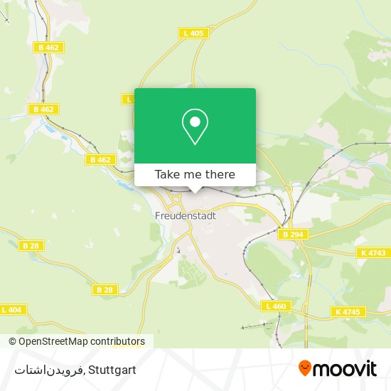 فرویدن‌اشتات map