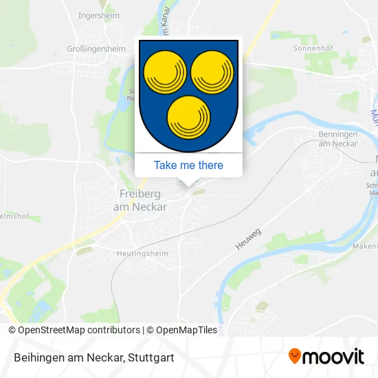 Карта Beihingen am Neckar