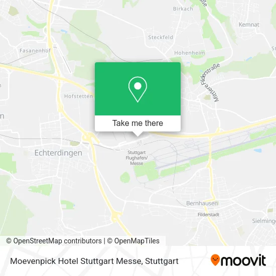 Карта Moevenpick Hotel Stuttgart Messe