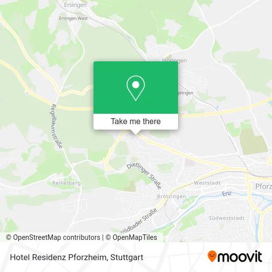 Карта Hotel Residenz Pforzheim