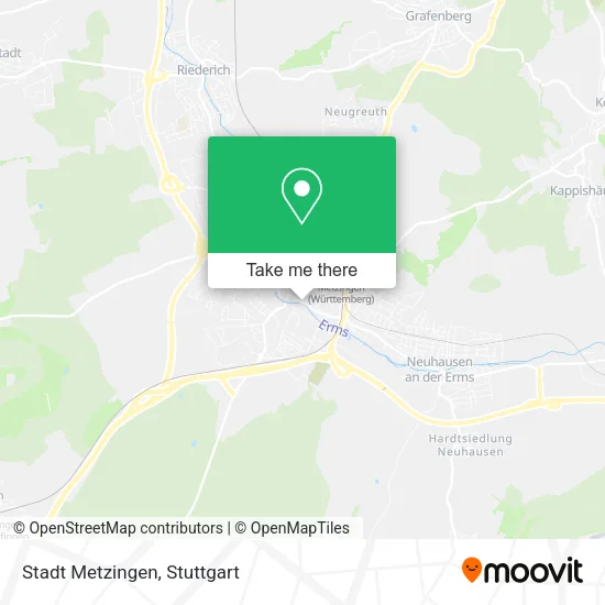 Карта Stadt Metzingen