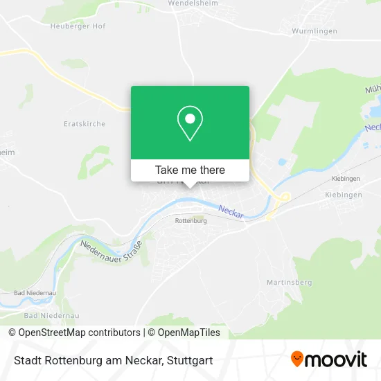 Карта Stadt Rottenburg am Neckar