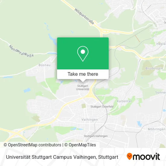 Карта Universität Stuttgart Campus Vaihingen