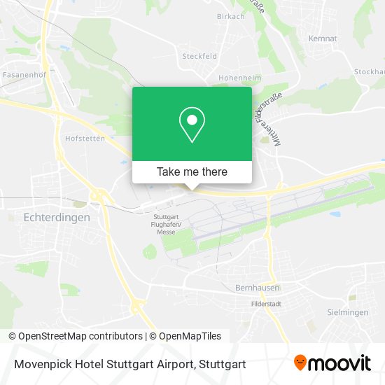 Movenpick Hotel Stuttgart Airport map