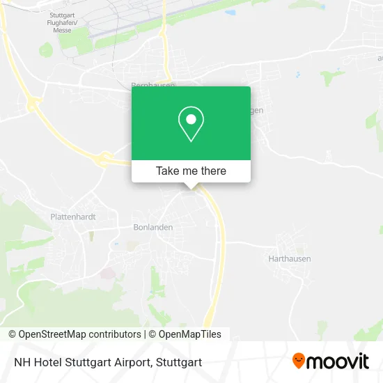 Карта NH Hotel Stuttgart Airport