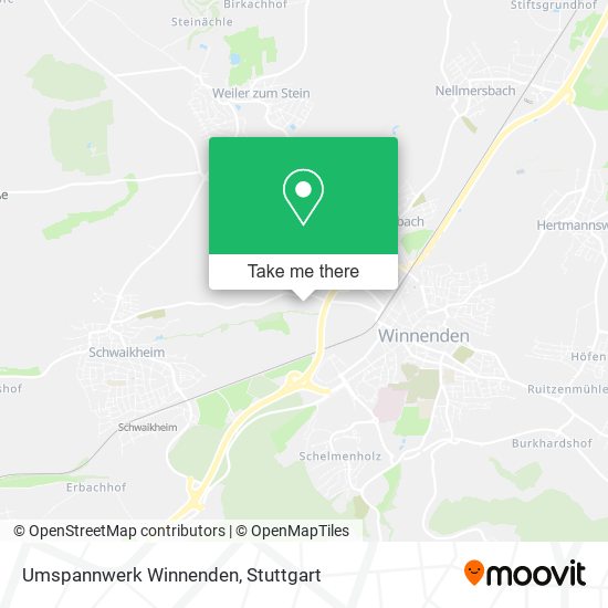 Umspannwerk Winnenden map