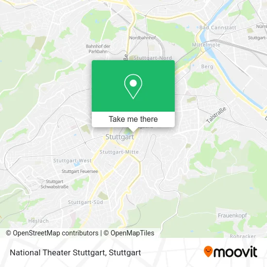 Карта National Theater Stuttgart