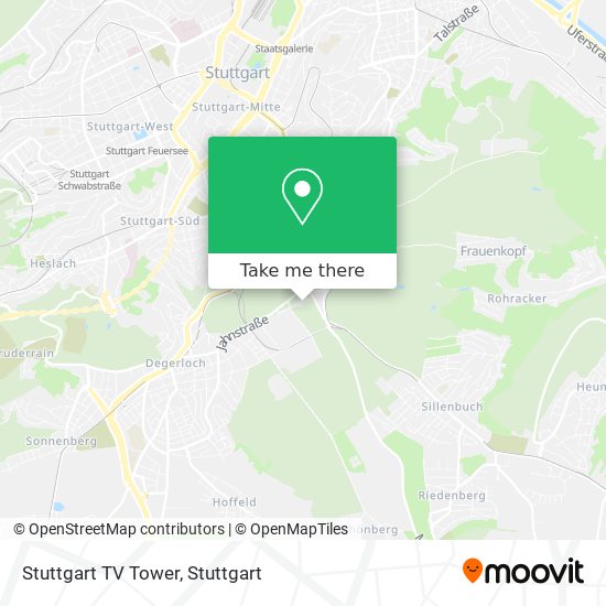 Stuttgart TV Tower map