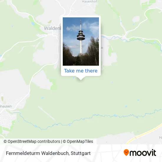 Карта Fernmeldeturm Waldenbuch