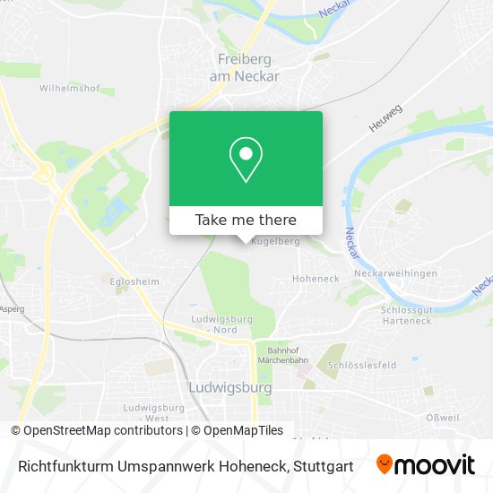 Richtfunkturm Umspannwerk Hoheneck map